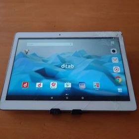 dtab d-01H タブレット 本体 大画面 画面にひびあり