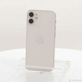 〔中古品〕 iPhone12 mini 128GB ホワイト MGDM3J／A SIMフリー【377】