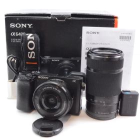 【元箱付き 特価品】SONY ソニー α6400 ダブルズームレンズキット ブラック
