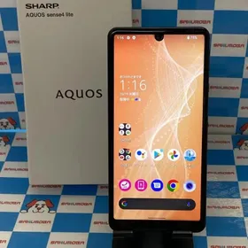 AQUOS sense4 lite 64GB ブラック SH-RM15 楽天モバイル版SIMフリー 中古[28135873]