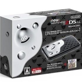 中古ニンテンドー3DSハード Newニンテンドー2DS LL本体 ドラゴンクエスト はぐれメタルエディション