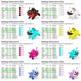 🎨 バルブドッグ全30カラー✨ 即納OK／高レベル・高ステ個体も多数出品中！ | ARK Survival Evolvedのアカウントデータ、RMTの販売・買取一覧