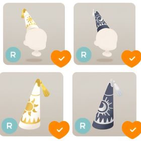 祝福の太陽と神秘の月 ホム帽子2点 × リヴアクセ帽子2点 | リヴリーアイランドのアイテム、RMTの販売・買取一覧