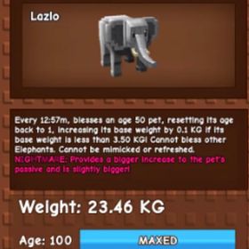 庭を成長させる 20kg↑ ナイトメアエレファント | ロブロックス(ROBLOX)のアカウントデータ、RMTの販売・買取一覧