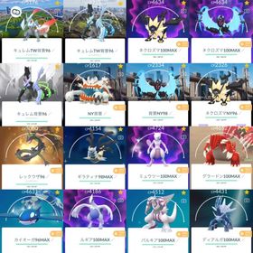 🔰【キュレムTW＆ネクロズマNY背景】伝説505体・色違い383体・100IV201体の超豪華垢 | ポケモンGOのアカウントデータ、RMTの販売・買取一覧