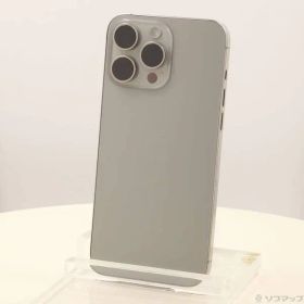 〔中古品〕 iPhone15 Pro Max 256GB ナチュラルチタニウム MU6R3J／A SIMフリー【198】