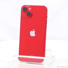 〔中古〕Apple(アップル) iPhone14 Plus 128GB プロダクトレッド MQ4F3J／A SIMフリー〔344-ud〕