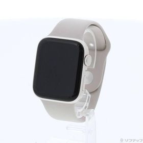〔中古〕Apple(アップル) Apple Watch SE 第2世代 GPS 44mm スターライトアルミニウムケース スターライトスポーツバンド〔344-ud〕