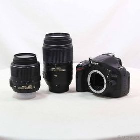 〔中古〕Nikon(ニコン) NIKON D5200 ダブルズームキット ブラック (2410万画素／SDXC)〔196-ud〕