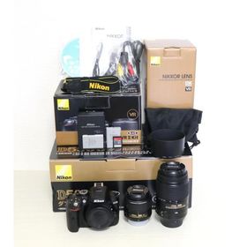 Nikon デジタル一眼レフカメラ D5300 ダブルズームキット ブラック 2400万画素 3.2型液晶 D5300WZBK