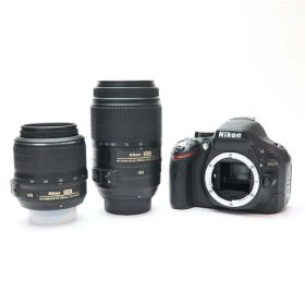 【中古】 《良品》 Nikon D5200 ダブルズームキット ブラック [ デジタルカメラ ]