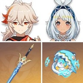 ムアラニ1凸+天空の翼+サーフィンタイム+蒼古なる自由への誓い+楓原万葉+七七+狼の末路+夢見月瑞希 | 原神のアカウントデータ、RMTの販売・買取一覧