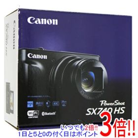 【いつでも2倍！1日と5.0のつく日、18日は3倍！】【中古】Canon製 PowerShot SX740 HS ブラック 2030万画素 元箱あり