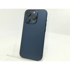 【中古】【赤ロム保証あり】Apple SoftBank 【SIMフリー】 iPhone 15 Pro 128GB ブルーチタニウム MTUA3J/A【日本橋3】保証期間1ヶ月【ランクC】