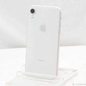 〔中古品〕 iPhoneXR 64GB ホワイト MT032J／A SIMフリー【377】