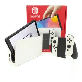 【Nintendo】ニンテンドー『Nintendo Switch 有機ELモデル ホワイト』HEG-S-KAAAA ゲーム機本体 1週間保証【中古】