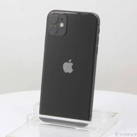 〔中古品〕 iPhone11 64GB ブラック MWLT2J／A SIMフリー【247】