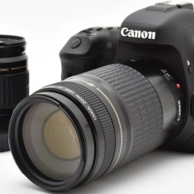キヤノン デジタル一眼レフ CANON EOS 7D Mark II ダブルズームキット 中古 新品SDカード ＆ Wi-Fiアダプター付き スマホに送れる 届いてすぐに使える