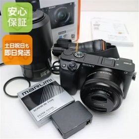 【中古】 新品同様 α6000 ILCE-6000Y ダブルズームレンズキット ブラック 安心保証 即日発送 ミラーレス一眼 SONY 本体 土日祝発送OK