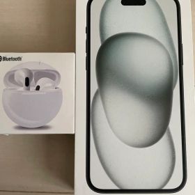 iPhone 15Plus スマホ アップル イヤホン プラック 本体