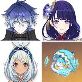 夢見月瑞希+サーフィンタイム+雷電将軍+ジン+ムアラニ+山の王の長牙+七七+蒼古なる自由への誓い+デ | 原神のアカウントデータ、RMTの販売・買取一覧