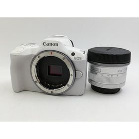 【中古】Canon EOS R50 RF-S18-45 IS STMレンズキット ホワイト【大宮東口】保証期間１ヶ月【ランクA】