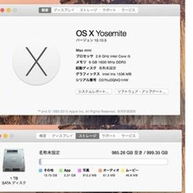 お買い得！Mac mini (Late 2014) Core i5 8GBメモリ 付属品あり | PO1929_003