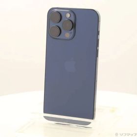 〔中古品〕 iPhone15 Pro Max 1TB ブルーチタニウム MU723J／A SIMフリー【269】