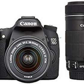 【中古】【非常に良い】Canon デジタル一眼レフカメラ EOS 70D ダブルズームキット EF-S18-55 IS STM/EF-S55-250 IS STM付属 EOS70D-WKIT rdzdsi3