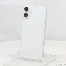 〔中古品〕 iPhone16 Plus 128GB ホワイト MXVC3J／A SIMフリー【377】