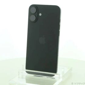 〔中古品〕 iPhone16 Plus 128GB ブラック MXVA3J／A SIMフリー【344】