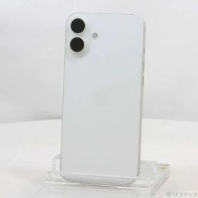 〔中古品〕 iPhone16 Plus 256GB ホワイト NXVH3J／A SIMフリー【198】