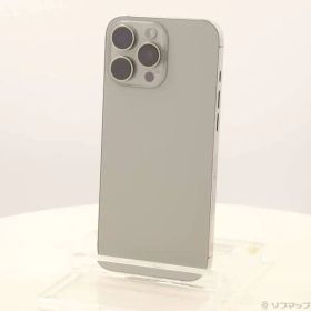 〔中古品〕 iPhone16 Pro Max 256GB ナチュラルチタニウム MYWK3J／A SIMフリー【349】