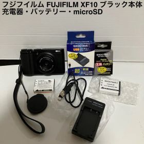 Fujifilm XF10ブラック本体 充電器 microSD付き