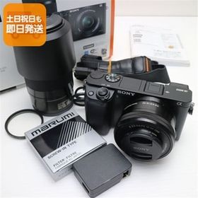 新品同様 α6000 ILCE-6000Y ダブルズームレンズキット ブラック 即日発送 ミラーレス一眼 SONY 本体 あすつく 土日祝発送OK