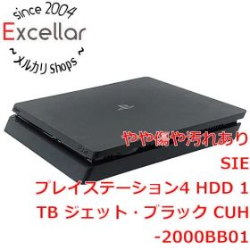 [bn:2] SONY プレイステーション4 1TB ブラック CUH-2000BB01 コントローラー・ゴム足なし