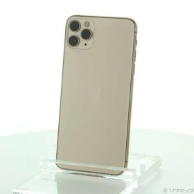 〔中古品〕 iPhone11 Pro Max 512GB ゴールド MWHQ2J／A SIMフリー【258】