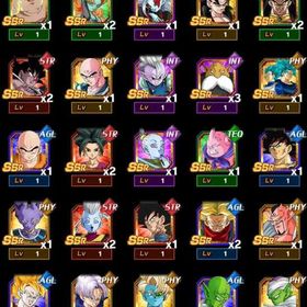 初期アカウント IOS専用竜石5100個以上LR21体＋限定32体+すべて重複なし | ドッカンバトルのアカウントデータ、RMTの販売・買取一覧