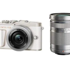 OLYMPUS ミラーレス一眼カメラ PEN E-PL10 EZダブルズームキット ホワイト