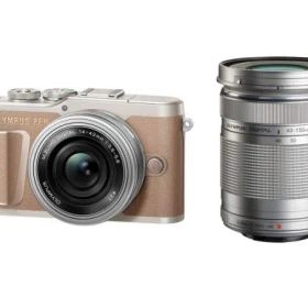 OLYMPUS ミラーレス一眼カメラ PEN E-PL10 EZダブルズームキット ブラウン