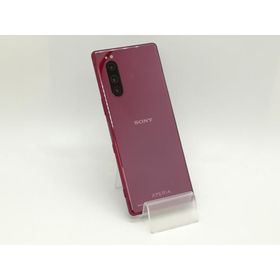 【中古】SONY SoftBank 【SIMロック解除済み】 Xperia 5 レッド 6GB 64GB 901SO【静岡】保証期間１ヶ月【ランクB】