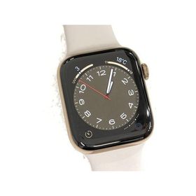 中古 Apple Watch Series4 GPS + Cellular 44mm ゴールドステンレススチールケース ストーンスポーツバンド MTX42J/A Model:A2008 ※バッテリ残量やや少なめ