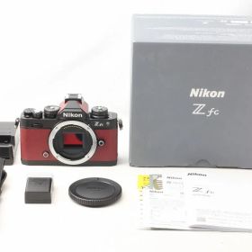 ニコン Nikon Z fc ボディ ブラック プレミアムエクステリア張替済 クリムゾンレッド 僅か2478ショット 付属品完備 元箱◇48175