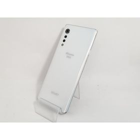 【中古】LG電子 docomo 【SIMロック解除済み】 LG VELVET（LG Dual Screen付） オーロラ ホワイト 6GB 128GB L-52A【新宿】保証期間１ヶ月【ランクB】