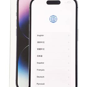 【Apple】アップル『iPhone 14 Pro / 6.1inch / 256GB / SIMフリー / ディープパープル』MQ1E3J/A 2022年9月発売 スマートフォン 1週間保証【中古】