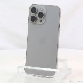 〔中古品〕 iPhone15 Pro Max 1TB ナチュラルチタニウム MU713J／A SIMフリー【198】