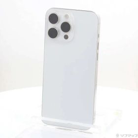 〔中古品〕 iPhone15 Pro Max 256GB ホワイトチタニウム MU6Q3J／A SIMフリー【198】