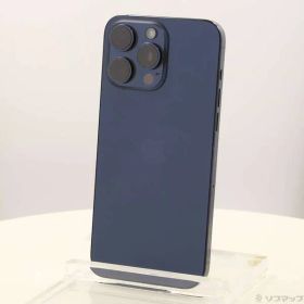 〔中古品〕 iPhone15 Pro Max 256GB ブルーチタニウム MU6T3J／A SIMフリー【262】