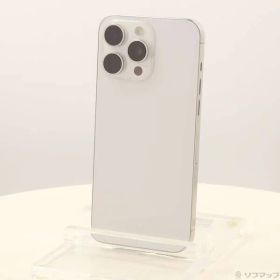 〔中古品〕 iPhone15 Pro Max 256GB ホワイトチタニウム MU6Q3J／A SIMフリー【348】