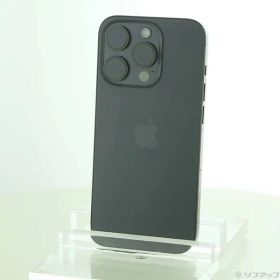 〔中古品〕 iPhone15 Pro 128GB ブラックチタニウム MTU73J／A SIMフリー【251】
